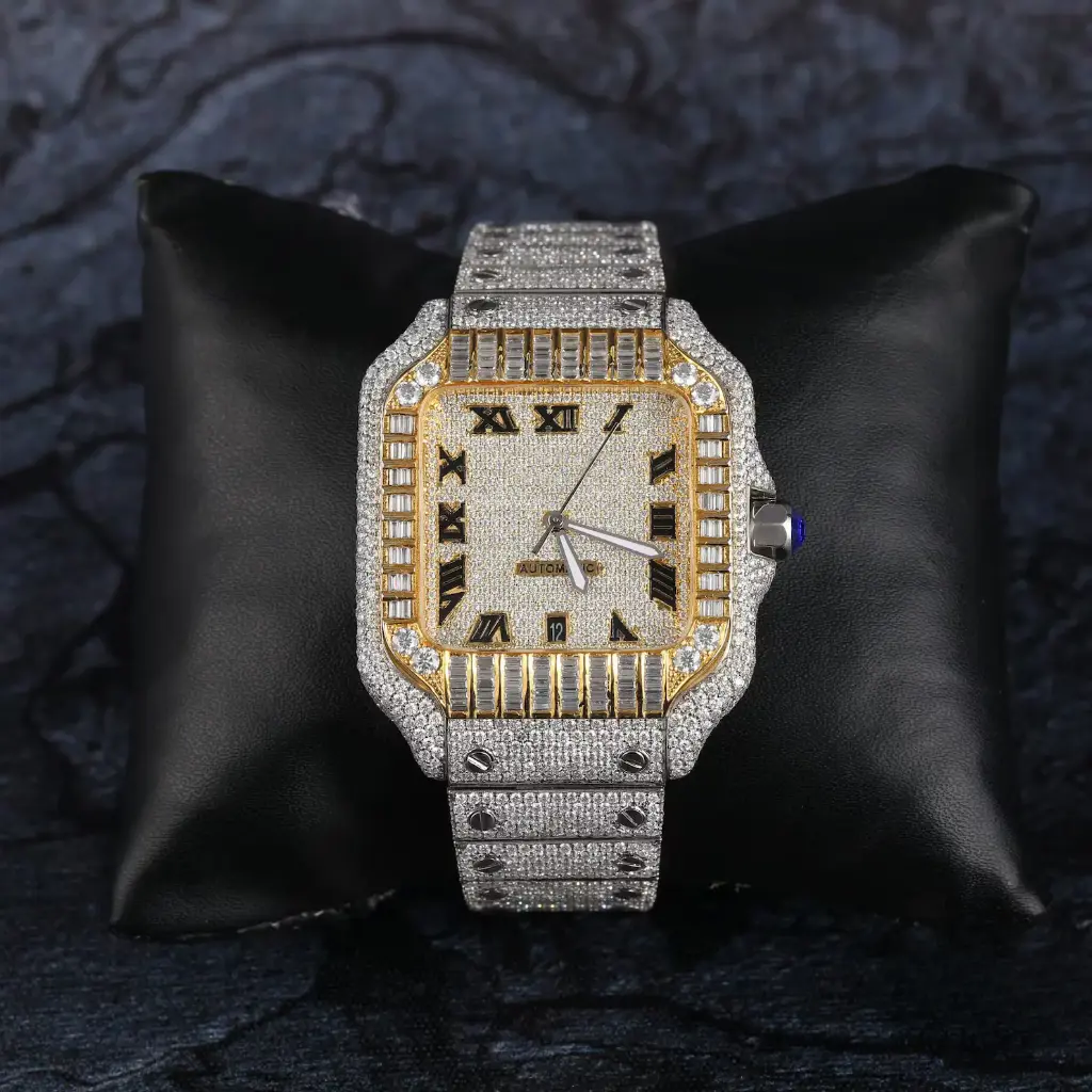 VVS1 Moissanite Luxury Watch with Box