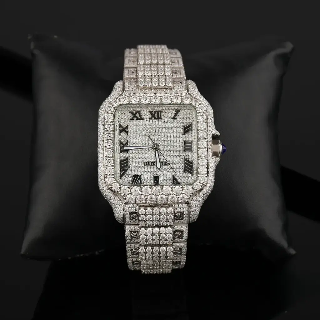 Moissanite Diamond Watch with box
