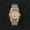 Luxury Custom Moissanite Diamond Skeleton Watch