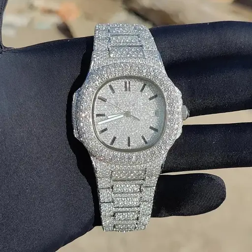 Luxury Iced Out Moissanite VVS Diamond Watch for Men