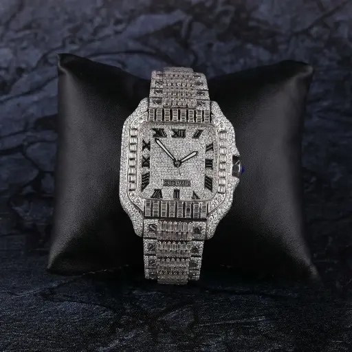 Brilliant Cut VVS1 Moissanite Watch