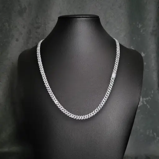 6mm Moissanite Miami Cuban Link Chain