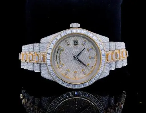 VVS1 Moissanite Luxury Watch with box