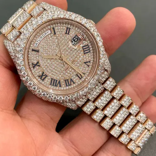 Luxury Full Iced Out Moissanite Diamond Watch for Men by icedculture