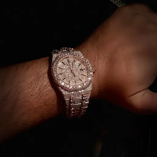 Good Quality Iced Out Moissanite Watch for Men