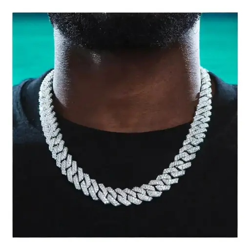 Hip Hop Shiny Cuban Link Chain Necklace