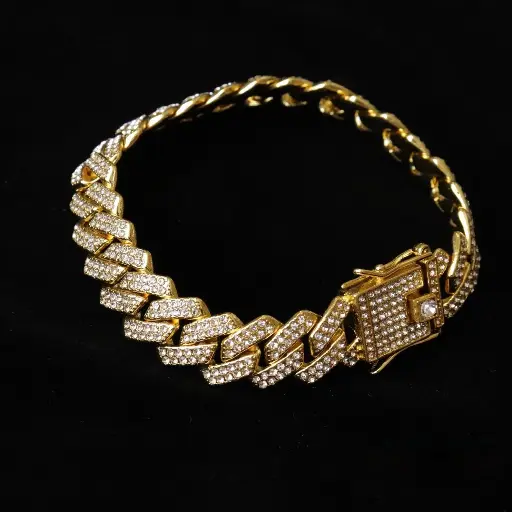 14mm Iced Out Link CZ Unisex Jewelery Bracelet